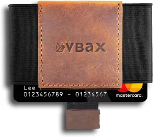 Minimalist Slim Elastic Wallet - Small Front Pocket Credit Card Holder for Men & Women Holds Up to 12 Card & Cash