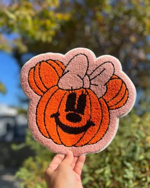 MINNIE PUMPKIN - CHENILLE PATCH