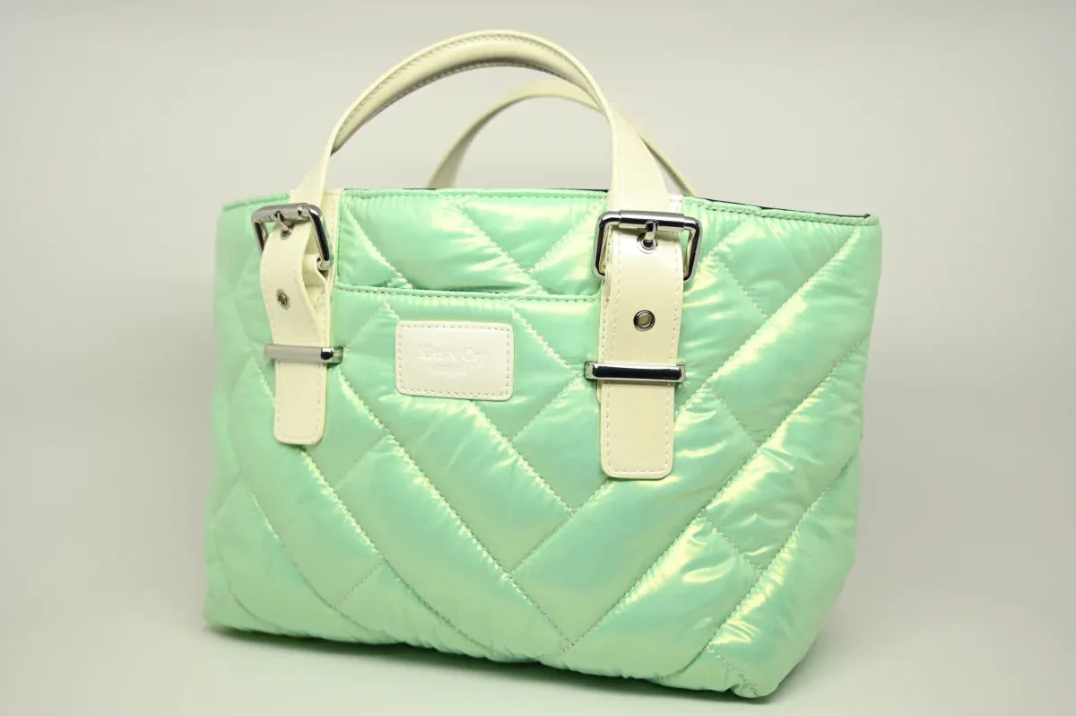 Mint Pearly Kiss And Cry Angels Tote Bag