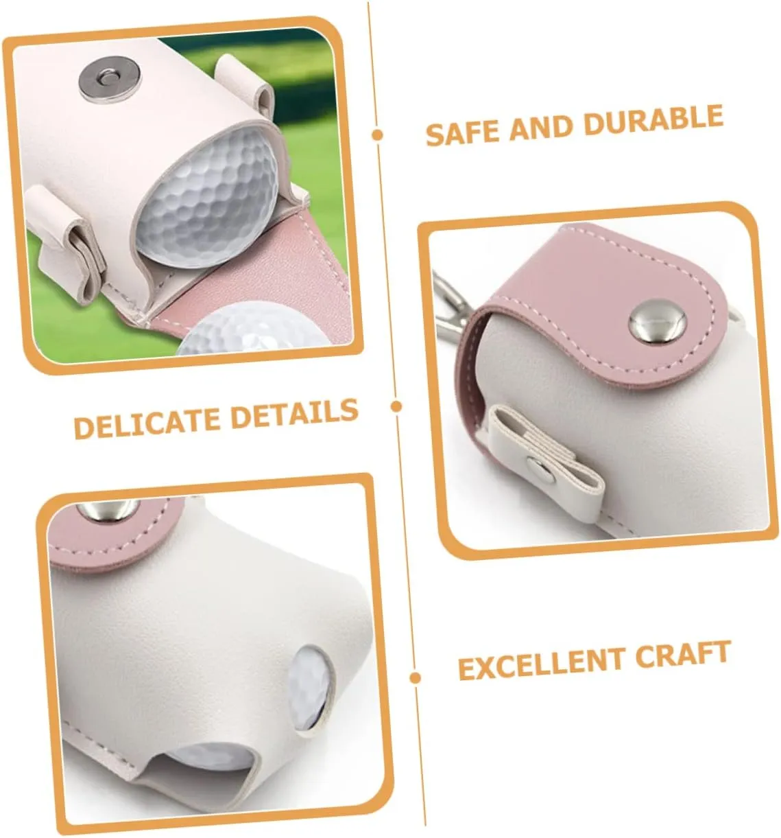 Mipcase Golf Bag Golfing Golf Ball Towel Mini Hangers Golfs Golf Practice Balls Liner Portable for Golf Light