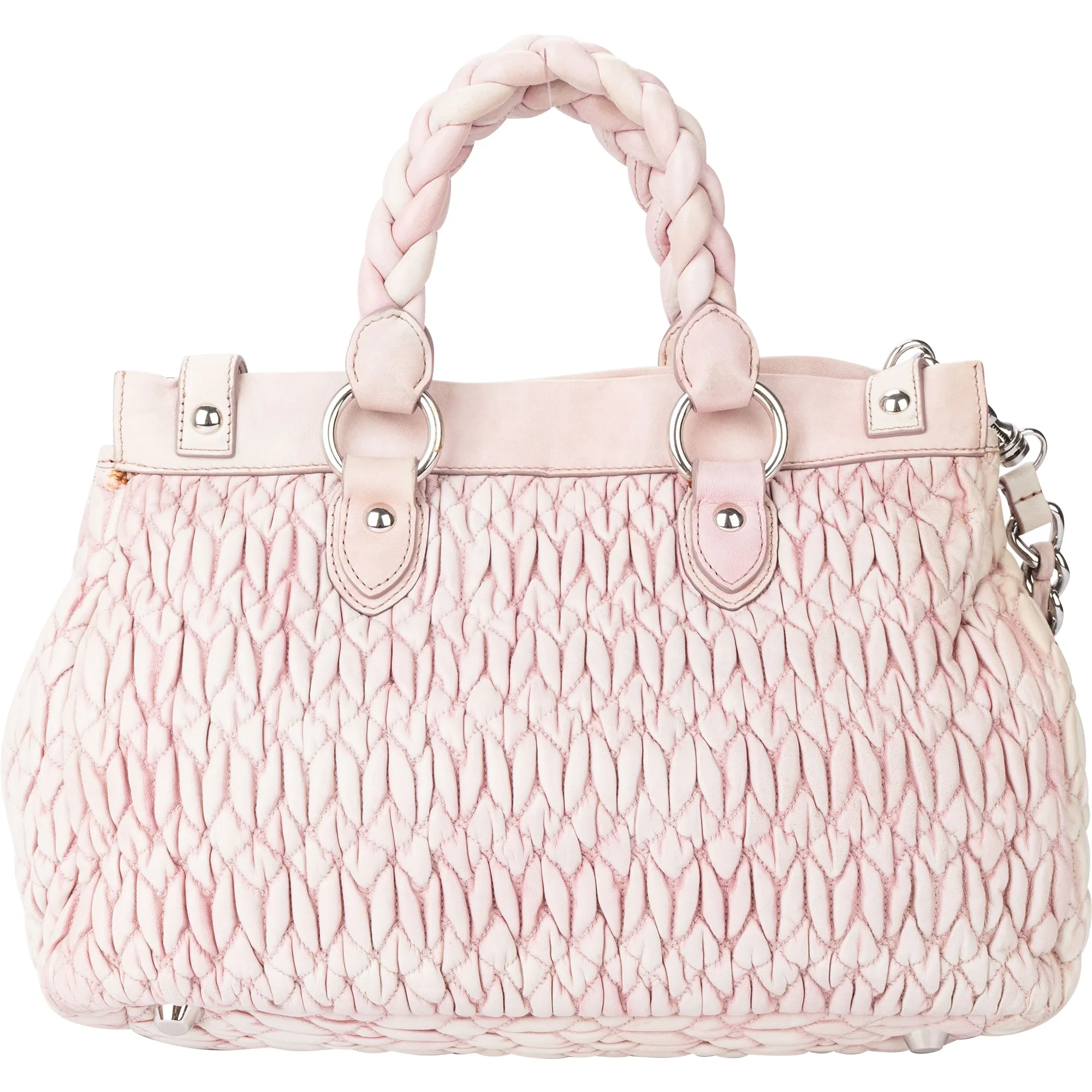 Miu Miu Quilted Leather City Handbag
