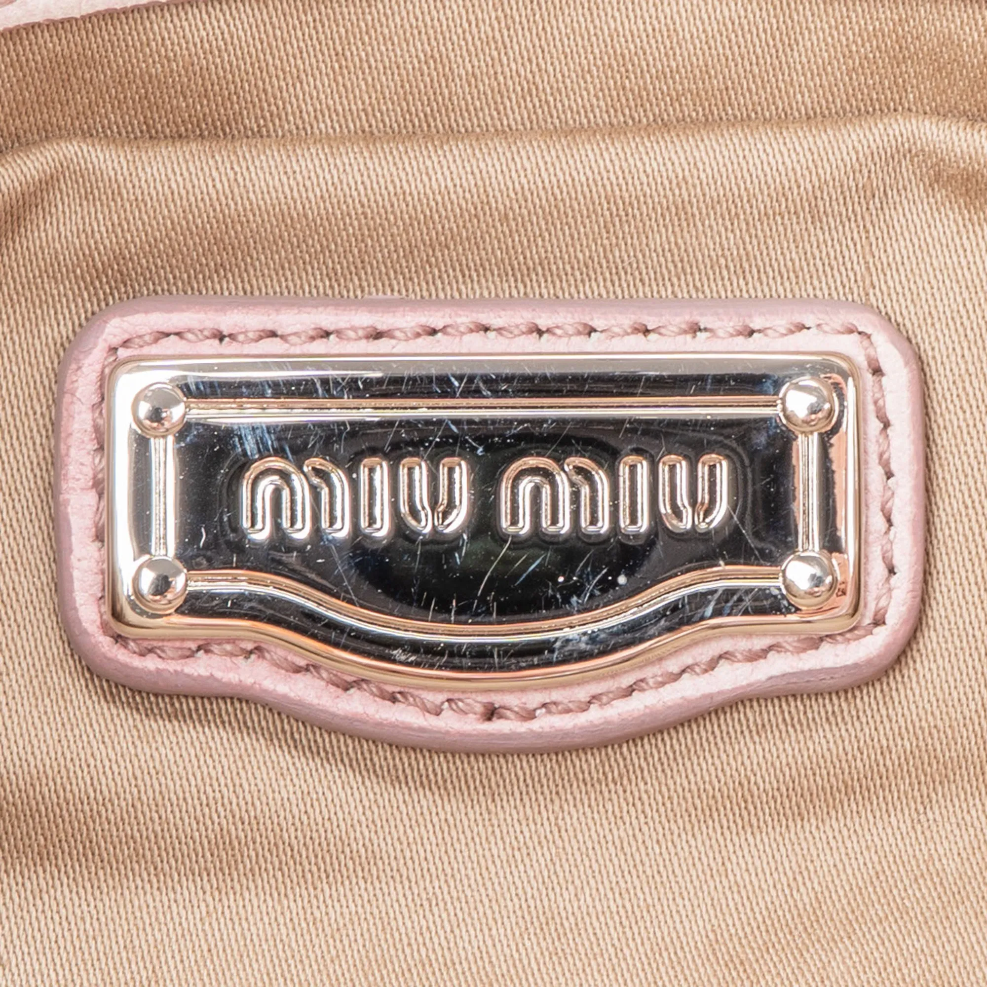 Miu Miu Quilted Leather City Handbag