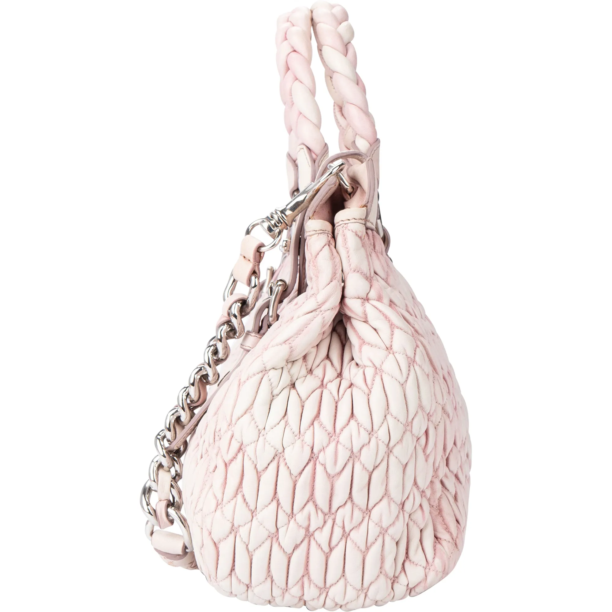 Miu Miu Quilted Leather City Handbag
