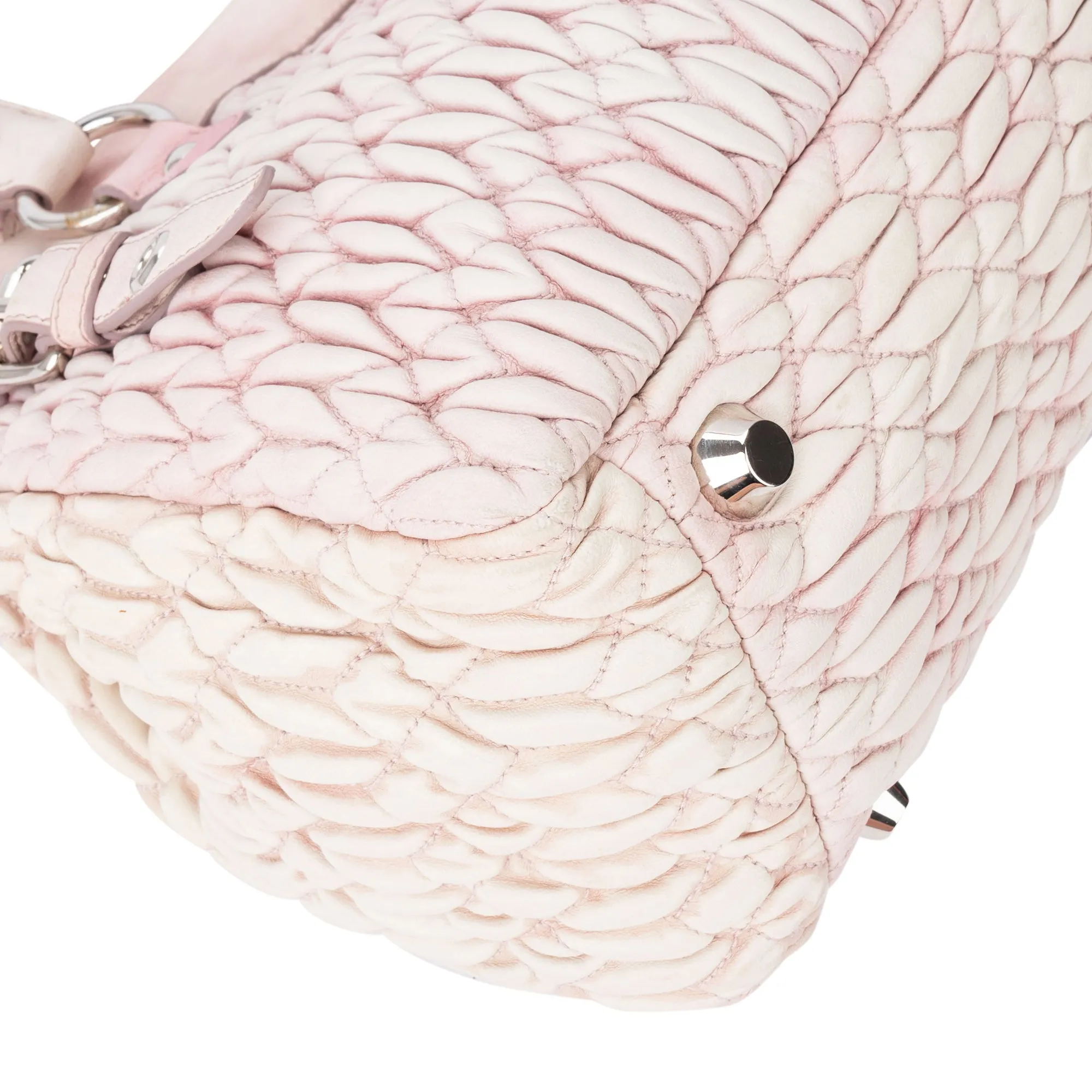 Miu Miu Quilted Leather City Handbag