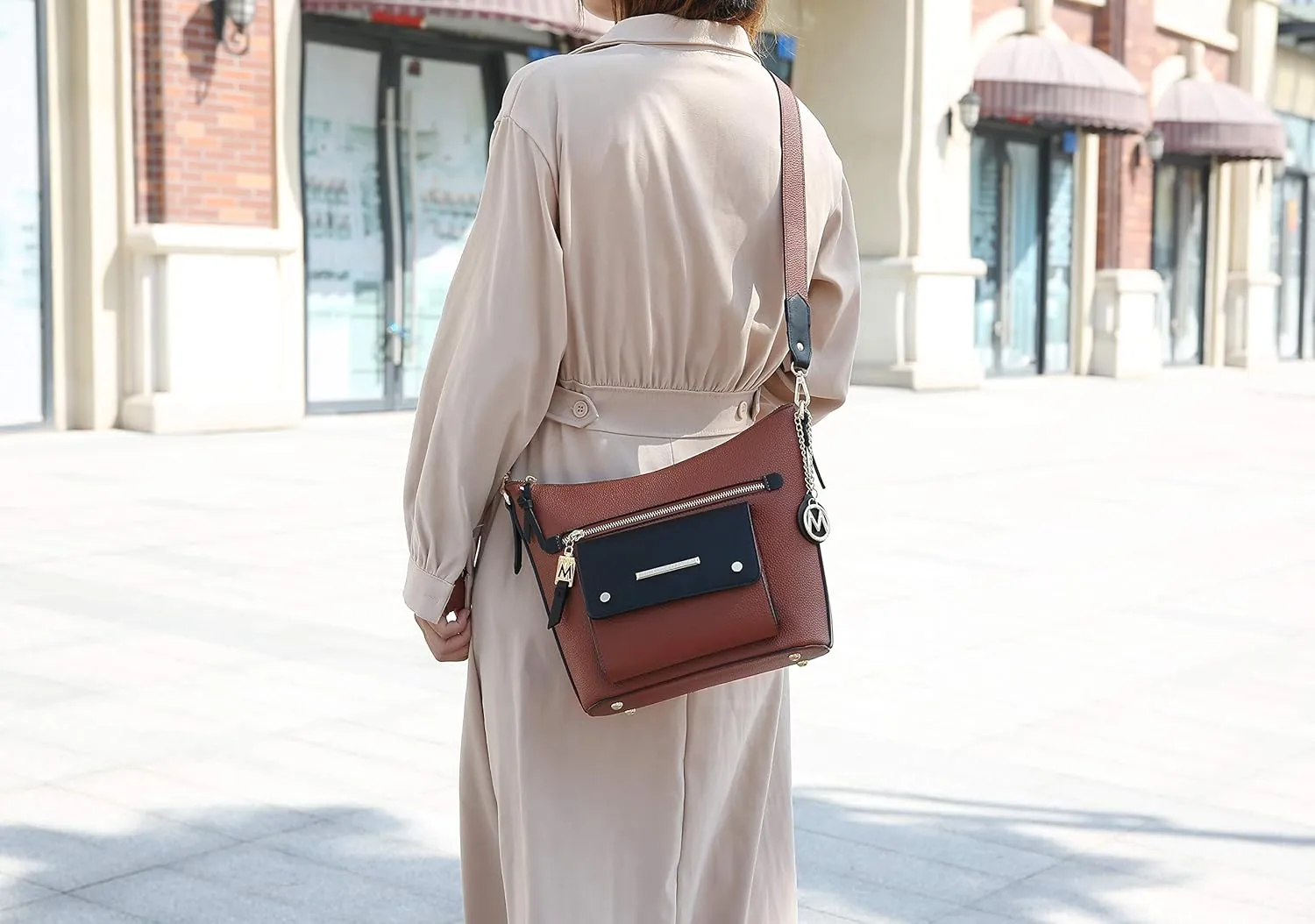 MKF Collection Crossbody Bag for Women, Shoulder Bag Lady Large Messenger Purse By Mia K