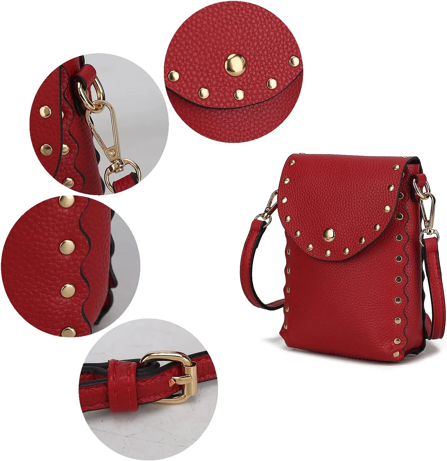MKF Collection Crossbody bags for woman shoulder cell phone purse wallet by Mia k
