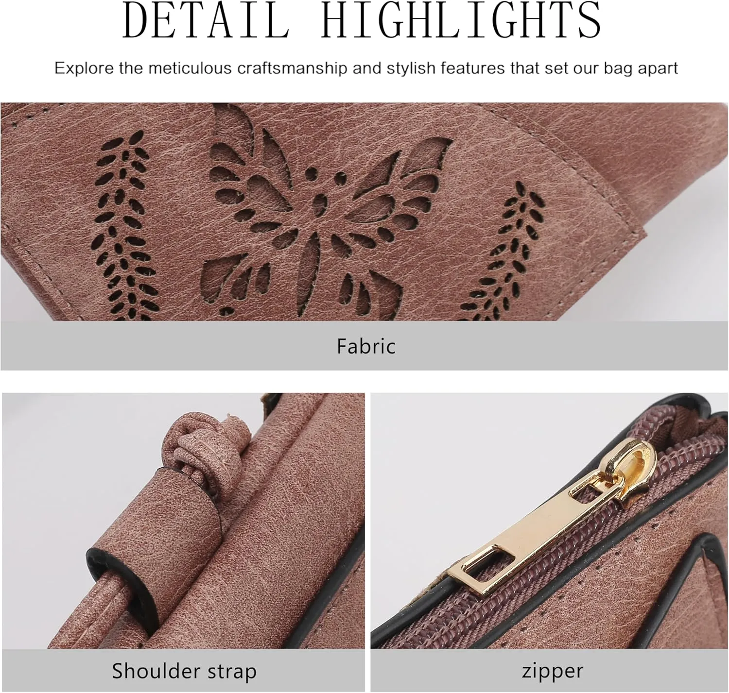 MKF Collection Crossbody Bags for Women Handbag, PU Leather Crossover, Small Shoulder Side Messenger Purse