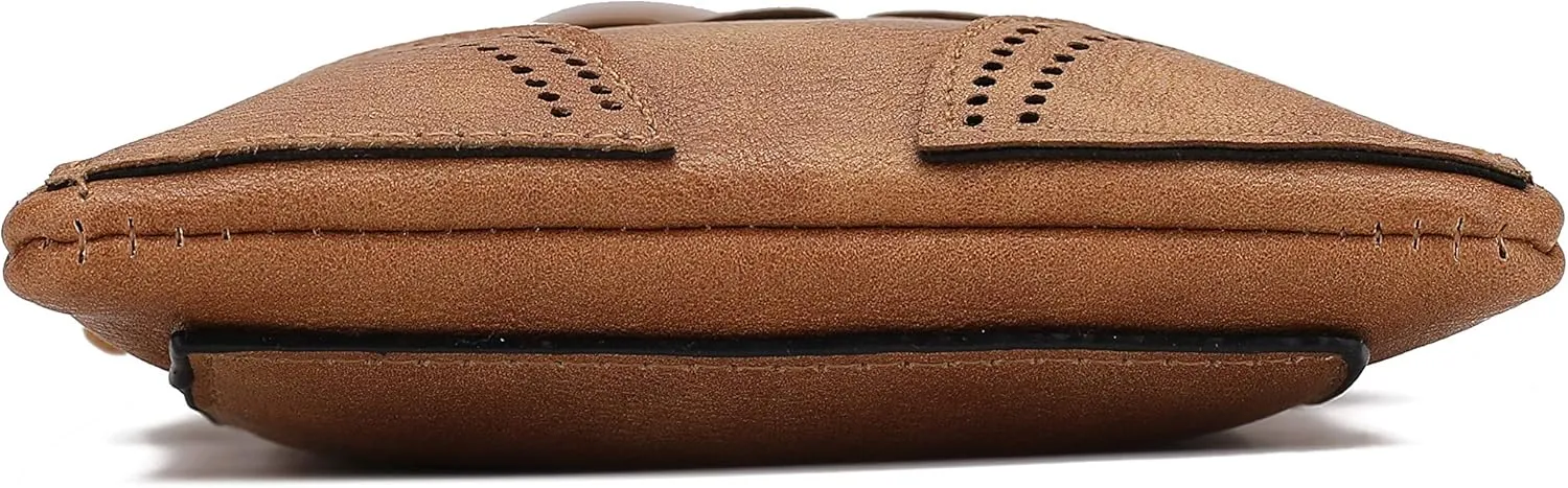 MKF Collection Crossbody Bags for Women Handbag, PU Leather Crossover, Small Shoulder Side Messenger Purse