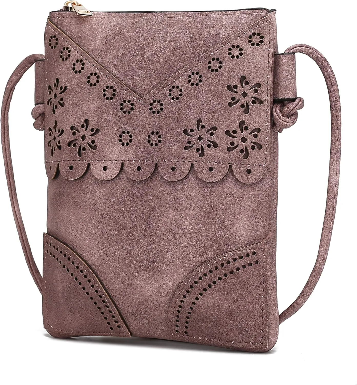 MKF Collection Crossbody Bags for Women Handbag, PU Leather Crossover, Small Shoulder Side Messenger Purse