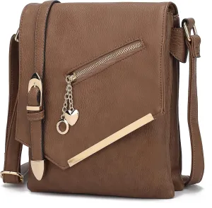 MKF Collection Crossbody Bags for Women, Sling bag Vegan Leather Shoulder bag Ladies Small Purse Handbag by Mia K