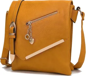 MKF Collection Crossbody Bags for Women, Sling bag Vegan Leather Shoulder bag Ladies Small Purse Handbag by Mia K