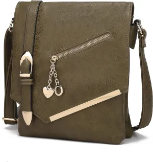 MKF Collection Crossbody Bags for Women, Sling bag Vegan Leather Shoulder bag Ladies Small Purse Handbag by Mia K
