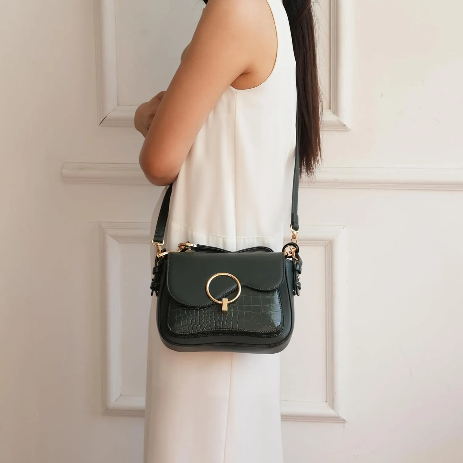 MKF Collection Satchel Bags for Women, Vegan Leather Shoulder bag, Crossbody bag Handbag Purse by Mia K