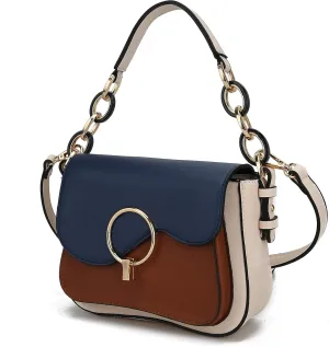 MKF Collection Satchel Bags for Women, Vegan Leather Shoulder bag, Crossbody bag Handbag Purse by Mia K