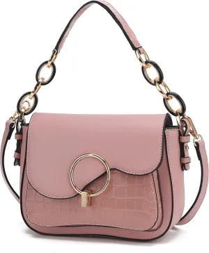 MKF Collection Satchel Bags for Women, Vegan Leather Shoulder bag, Crossbody bag Handbag Purse by Mia K