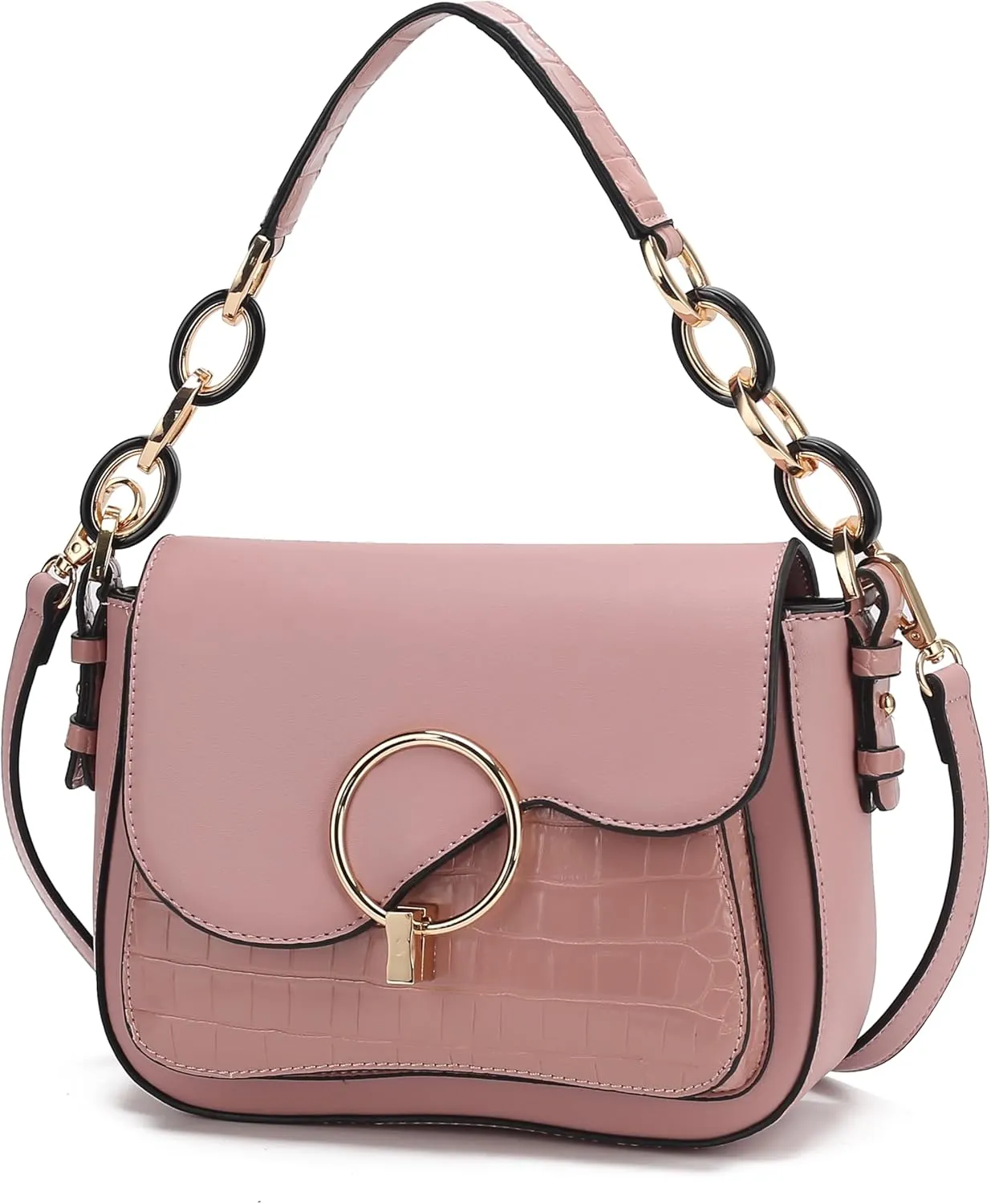 MKF Collection Satchel Bags for Women, Vegan Leather Shoulder bag, Crossbody bag Handbag Purse by Mia K