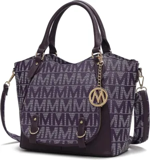 MKF Collection Shoulder Bag for Women, PU Leather Pocketbook Top-Handle Crossbody Purse Tote Satchel Handbag By Mia K