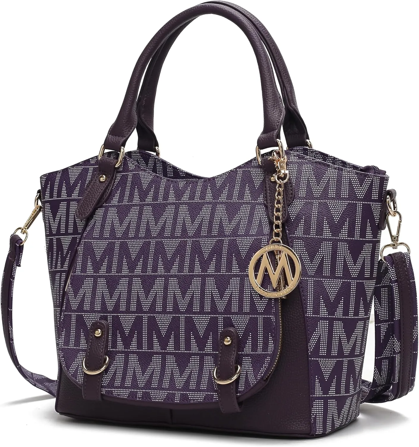 MKF Collection Shoulder Bag for Women, PU Leather Pocketbook Top-Handle Crossbody Purse Tote Satchel Handbag By Mia K