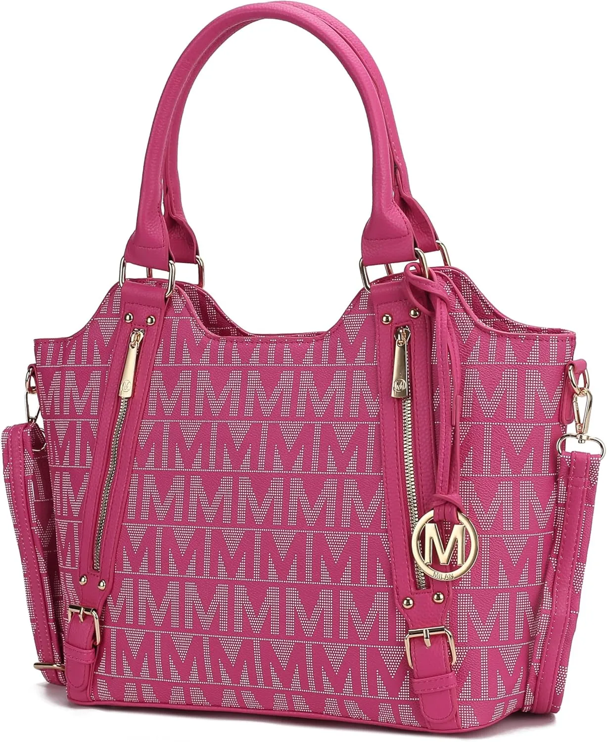 MKF Collection Tote Satchel Handbag for Women: PU Leather Shoulder Bag – Top-Handle Purse, Ladies Pocketbook By Mia K