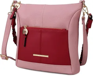 MKF Crossbody Bags for Women Purses and Handbags– PU Leather – Medium Over the Shoulder Side Messenger Bag