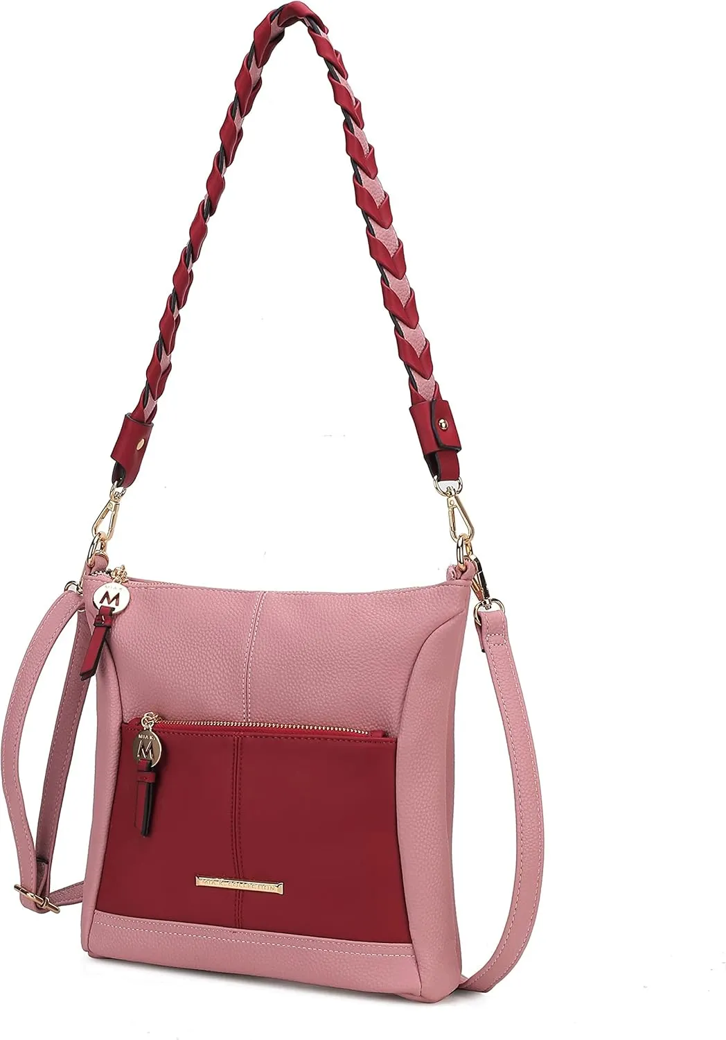 MKF Crossbody Bags for Women Purses and Handbags– PU Leather – Medium Over the Shoulder Side Messenger Bag
