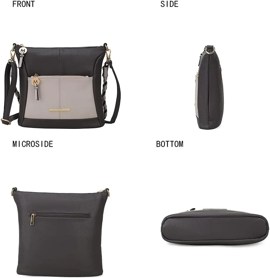 MKF Crossbody Bags for Women Purses and Handbags– PU Leather – Medium Over the Shoulder Side Messenger Bag
