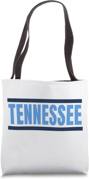 Modern Tennessee Blue & Baby-Blue Tennessee Stripes Classic Tote Bag