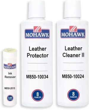 Mohawk Leather Care Kit, Includes Cleaner II (M850-10024), Leather Protector (M850-10034), Ink Remover (M850-2015)
