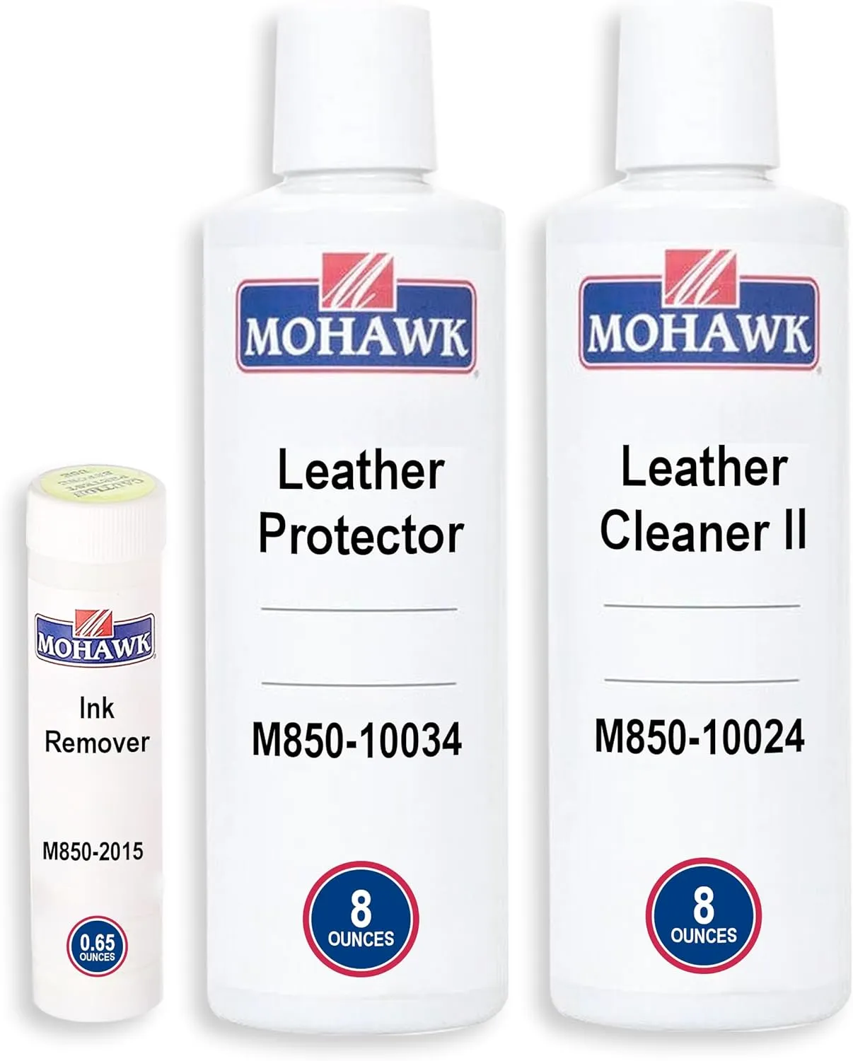 Mohawk Leather Care Kit, Includes Cleaner II (M850-10024), Leather Protector (M850-10034), Ink Remover (M850-2015)