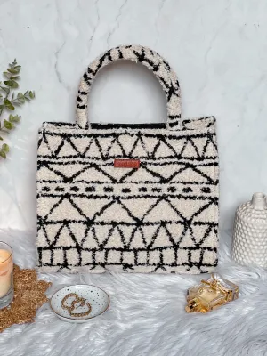 Monochrome Fuzz Box Bag - Medium