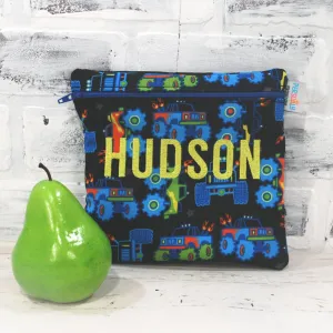 Monster Truck Personalized Reusable Food Bag