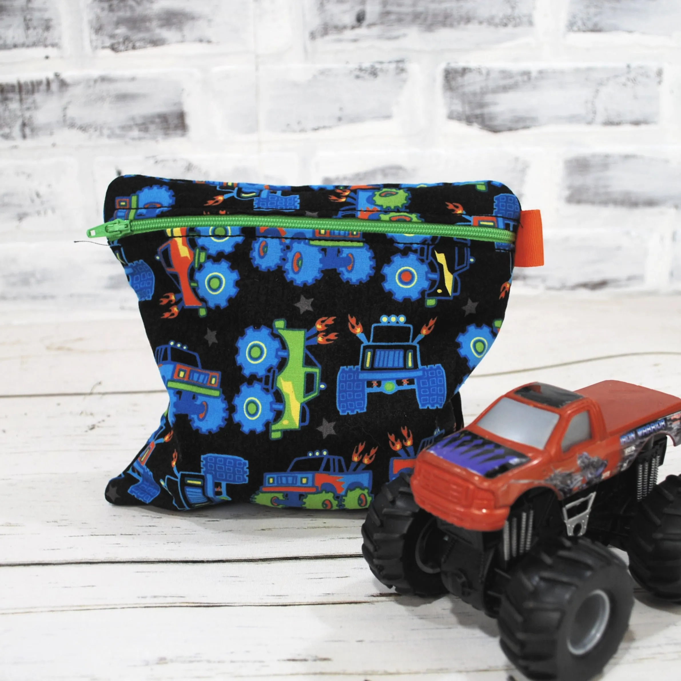 Monster Truck Personalized Reusable Food Bag