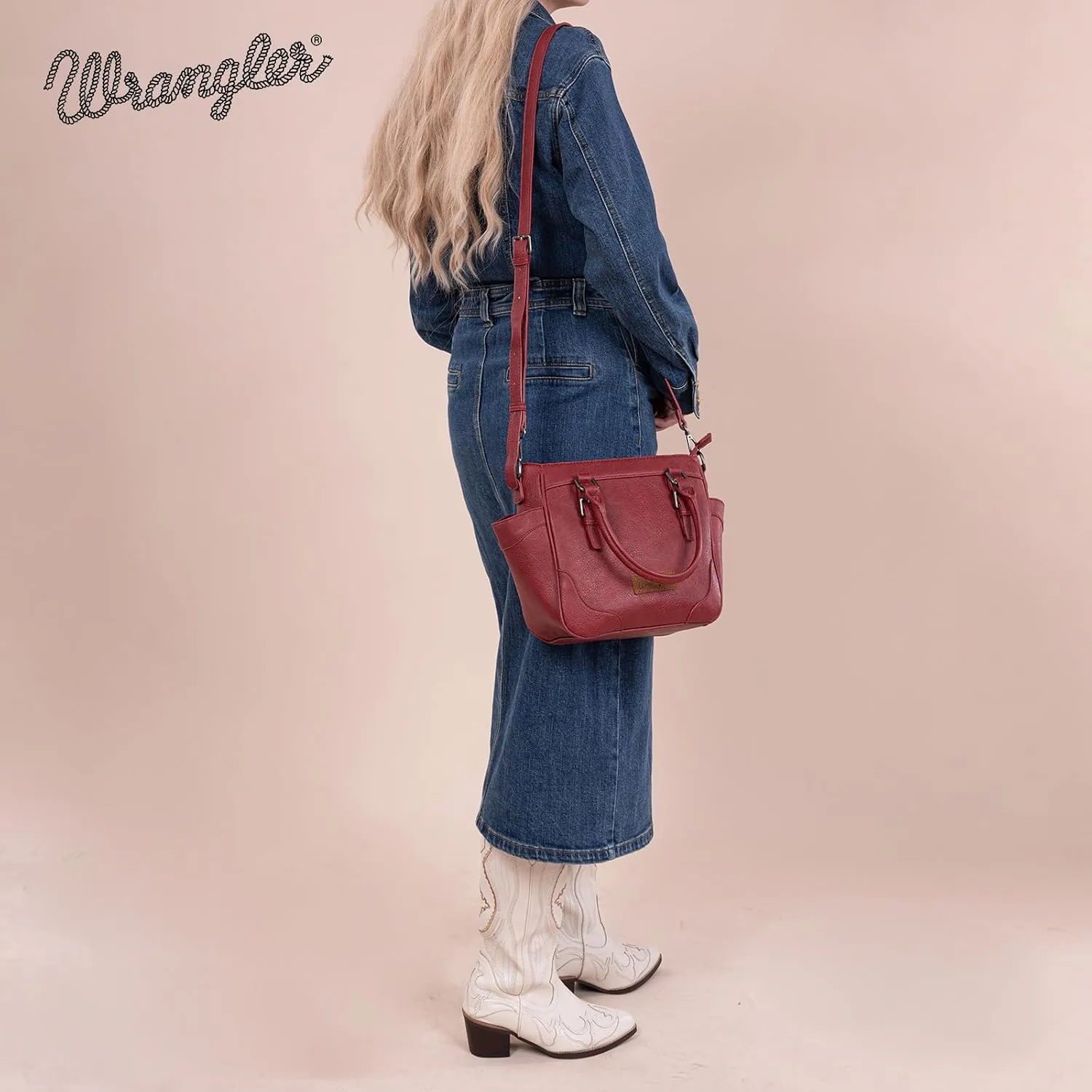Montana West Wrangler Tote Bags for Women Medium Crossbody Purses Designer Top Handle Handbags