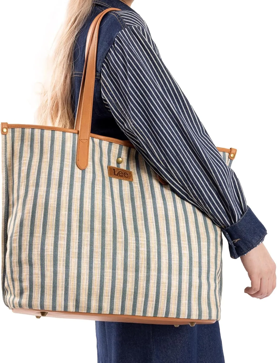 Montana West x Lee Tote Bags for Women Large Shoulder Bag with Multiple Pockets for Travel Work
