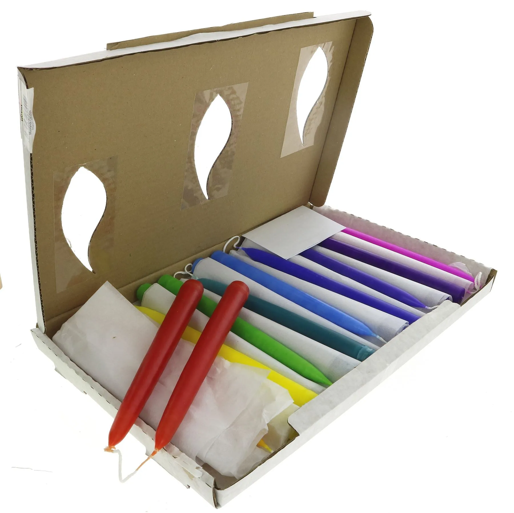 Moorlands Candles | Candle - Std Rainbow Select 9" - 10 Pairs, 0.85" | 1 pairs
