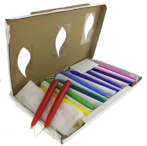 Moorlands Candles | Candle - Std Rainbow Select 9" - 10 Pairs, 0.85" | 1 pairs