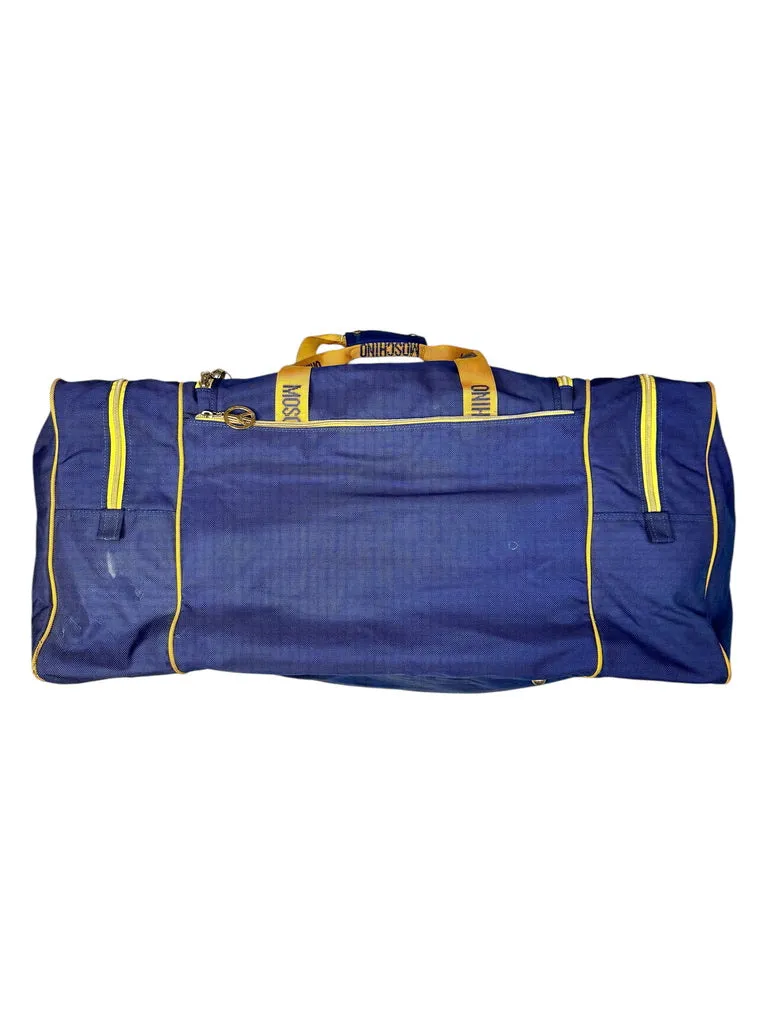 Moschino Two-tone Peace Sign Travel Bag