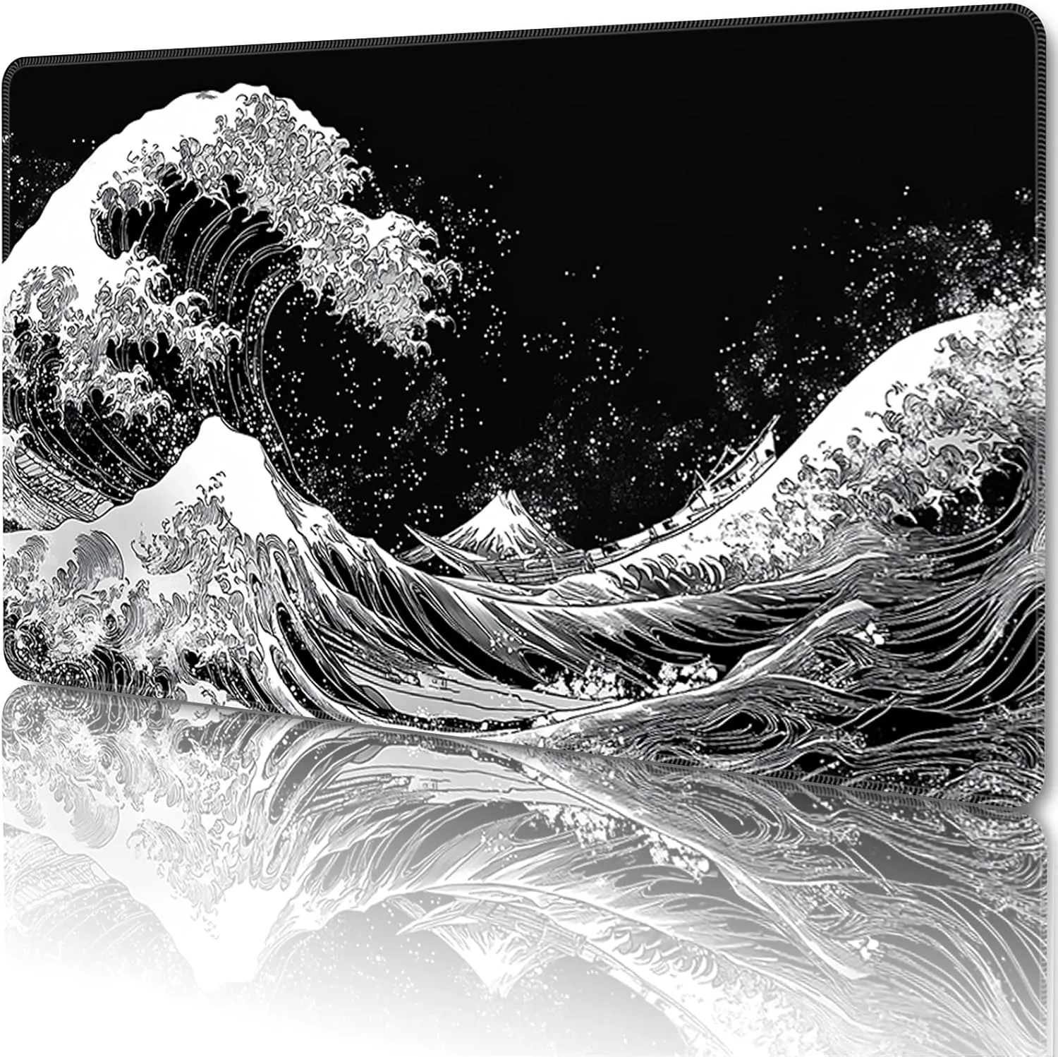 MTG Playmat Magic Card Playmat Games Mat,TCG & CCG Card Games PlayMat with Free Storage Bags Size 24 x 14 Inches (No with Zones,Sea01)