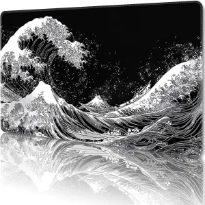 MTG Playmat Magic Card Playmat Games Mat,TCG & CCG Card Games PlayMat with Free Storage Bags Size 24 x 14 Inches (No with Zones,Sea01)