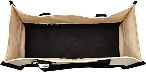 Mud Pie Black and White Initial Tote Bag (R)