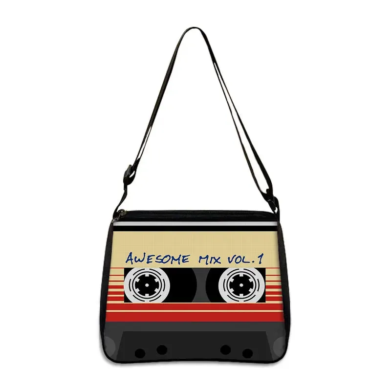 Music Note Print Handbags Women Causal Shoulder Bags Piano Guitar Crossbody Bag Girls Satchel Fashion Messenger Bag Gift