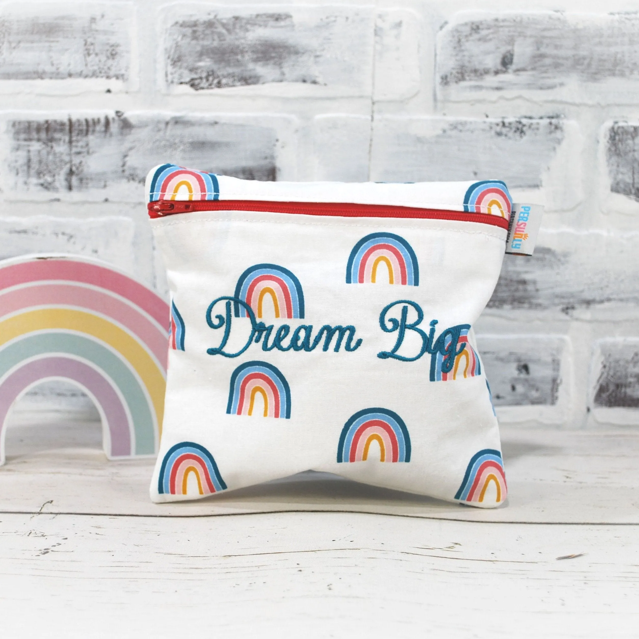 Muted Rainbow Food Safe Personalized Reusable Bag