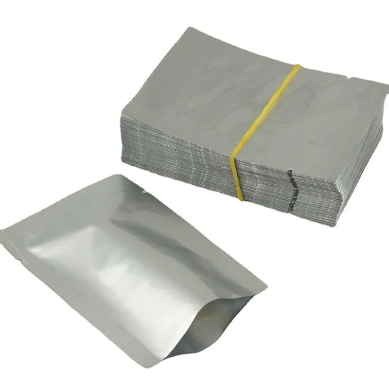Mylar Vacuum Heat Seal bags 50PCS 5Sizes Silver