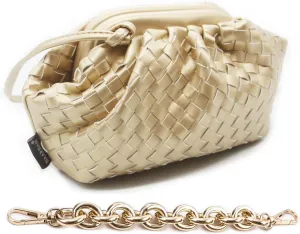 NAARIIAN Woven Crossbody Bags for Women Evening Clutch Hobo Cloud Purse Designer Handbags for Ladies