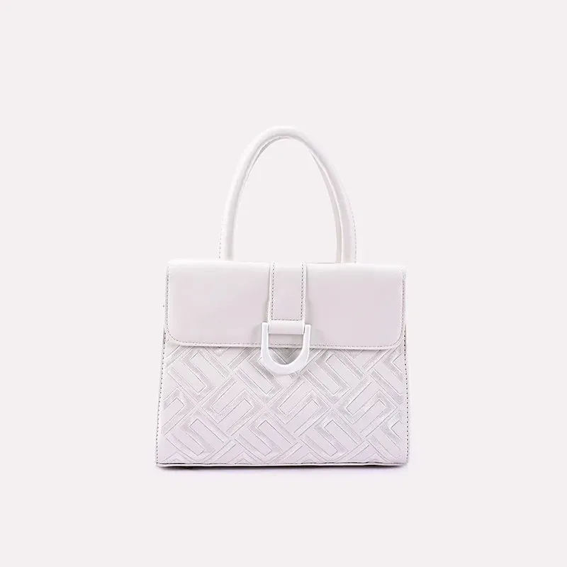 Nerida White Casual Hand Bags 0331039