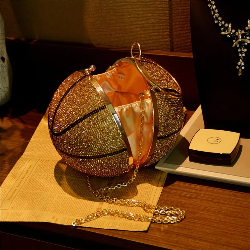 New Big Size Shape Basket Ball Clutch Bag