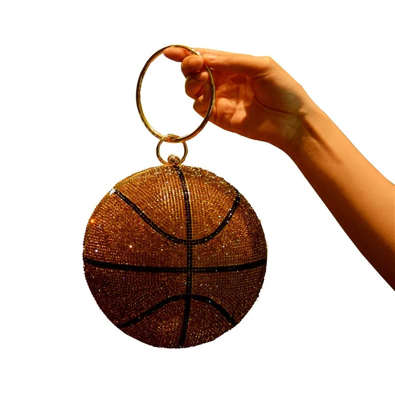 New Big Size Shape Basket Ball Clutch Bag