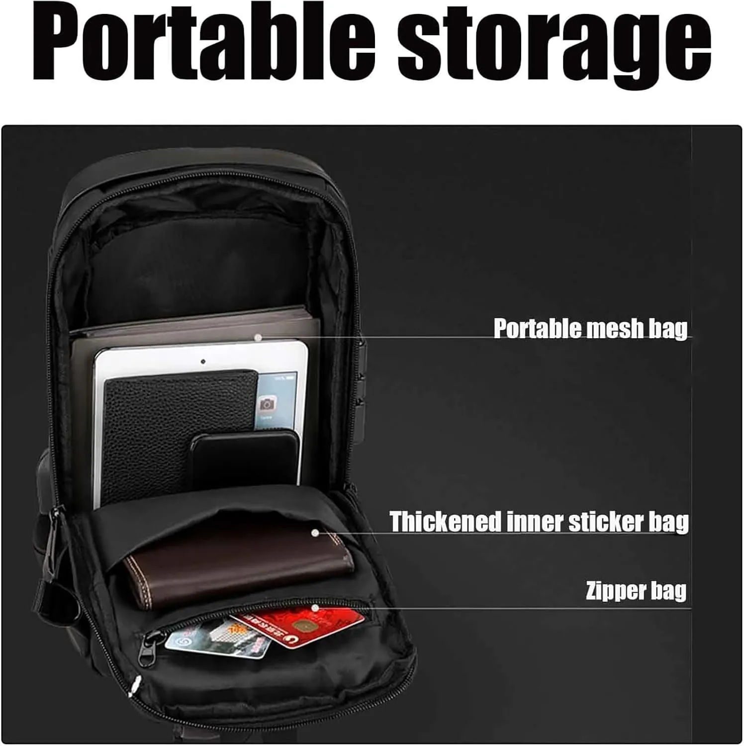 New Carbon Fiber Streamline Anti-Theft Sling Bag,USB charging port Sport Waterproof Shoulder Bag,for Travel Gym Sports