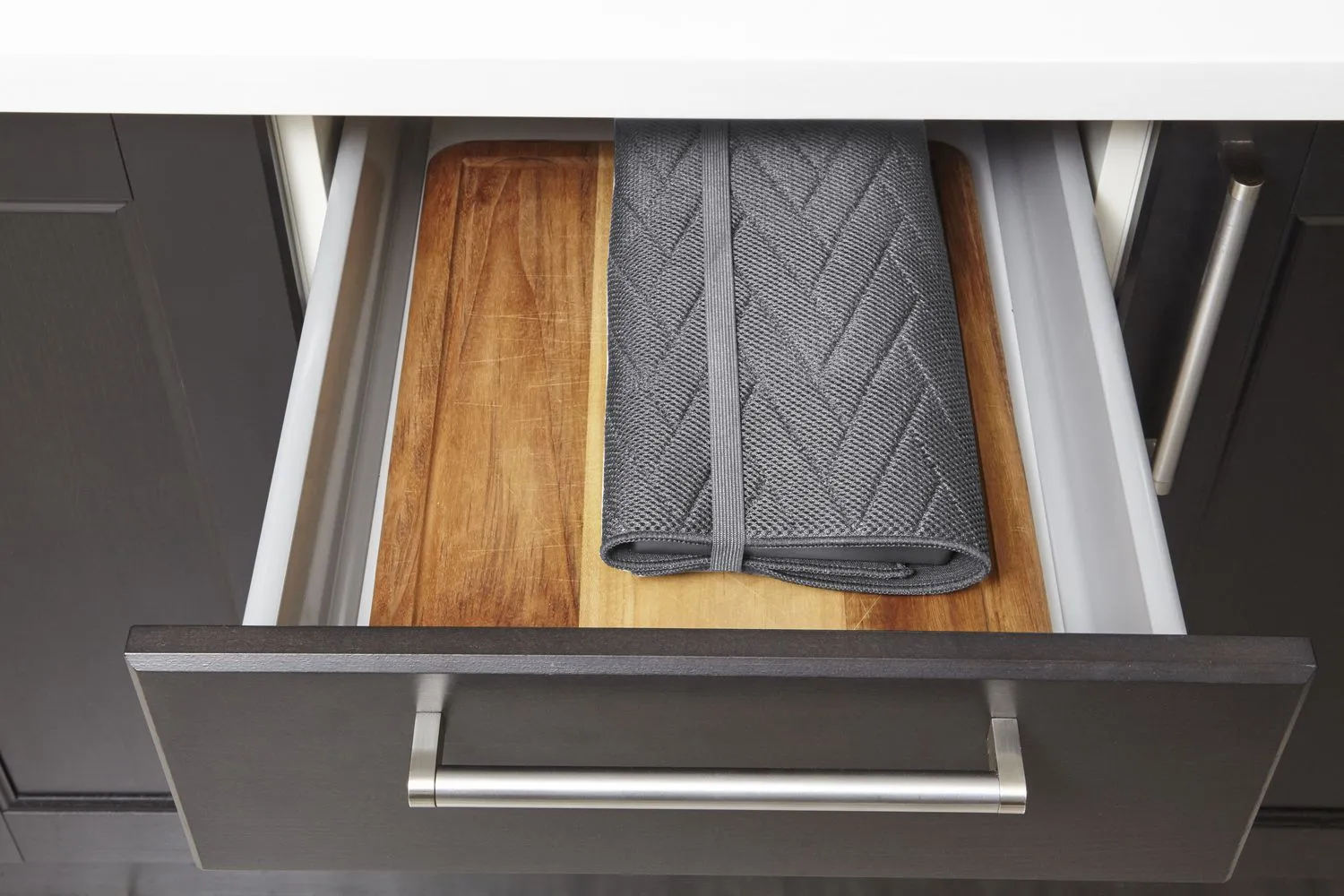 New Loft 2-in-1 Drying Mat and Rack, 6 plate holders with slates for air flow