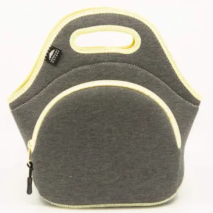 Nordic By Nature Lunch Bags For Women & Lunch Boxes For Kids Premium Insulated Lunch Box Extra Thick Neoprene, Soft Cotton Feel, Premium Stitching, Outside Pocket, Washable (M) Yellow